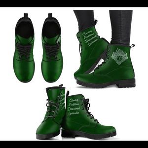 Slytherin House Combat Boots